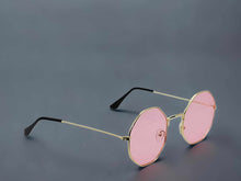 Load image into Gallery viewer, Pink Popular Fashion Medium hexagonal Unisex Luxury Sunglasses
