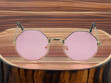 Load image into Gallery viewer, Pink Popular Fashion Medium hexagonal Unisex Luxury Sunglasses
