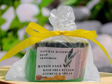 Load image into Gallery viewer, Mango Tea Sage Glycerin Goat&#39;s Milk Handmade Soap
