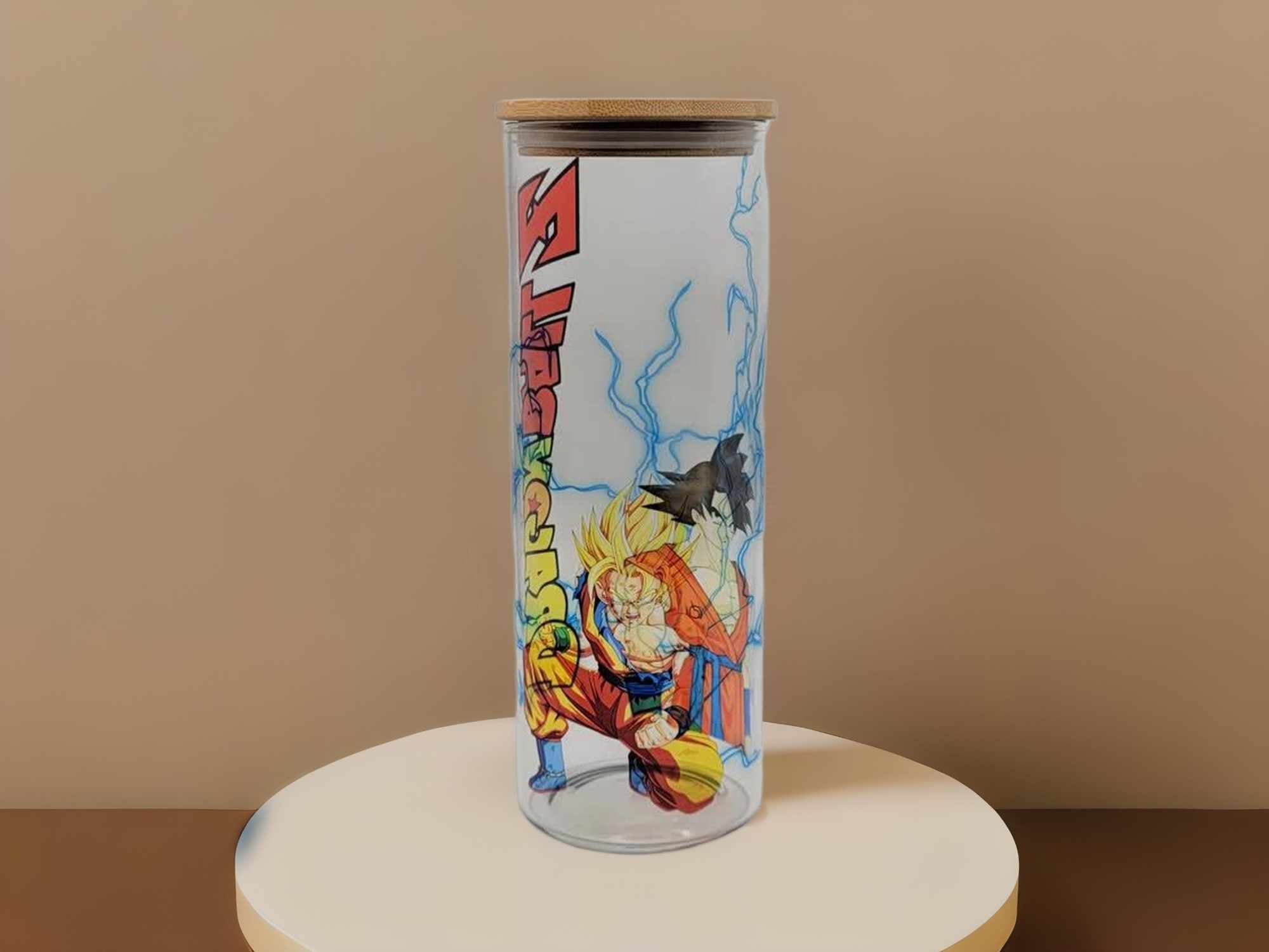 Dragon Ball Z Beer Can glass, Boho Coffee Glass 24 OZ