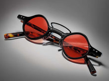 Load image into Gallery viewer, Fashion Small Frame Round Sunglasses Vintage Black Sunglasses Steampunk

