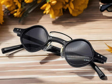 Load image into Gallery viewer, Fashion Small Frame Round Sunglasses Vintage Black Sunglasses Steampunk
