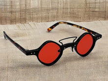 Load image into Gallery viewer, Fashion Small Frame Round Sunglasses Vintage Black Sunglasses Steampunk
