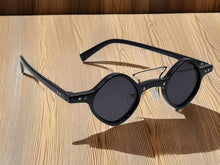 Load image into Gallery viewer, Fashion Small Frame Round Sunglasses Vintage Black Sunglasses Steampunk

