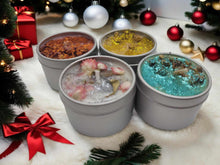 Load image into Gallery viewer, 4 PC Sampler Natural Soy Wax Candles Christmas Themed Candle Set
