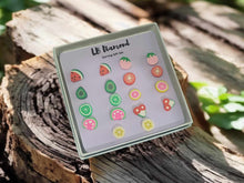 Load image into Gallery viewer, Exquisite PC Fruit Earrings Gift Set - 9 Pairs, Versatile Styles for Every Occasion
