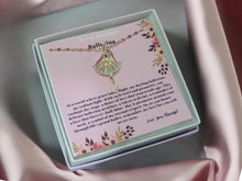 Load image into Gallery viewer, Ballerina Gifts Dancing Recital Gift, Dancing Necklace, Dancing Charm, Daughter Dancing Gift
