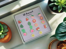 Load image into Gallery viewer, Exquisite PC Fruit Earrings Gift Set - 9 Pairs, Versatile Styles for Every Occasion
