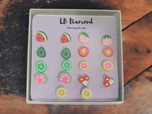 Load image into Gallery viewer, Exquisite PC Fruit Earrings Gift Set - 9 Pairs, Versatile Styles for Every Occasion
