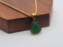 Load image into Gallery viewer, Buddha Gold Outlined Necklace- Good Luck Fortune (Powerful Necklace)
