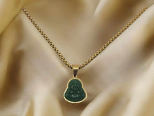 Load image into Gallery viewer, Buddha Gold Outlined Necklace- Good Luck Fortune (Powerful Necklace)
