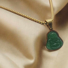 Load image into Gallery viewer, Buddha Gold Outlined Necklace- Good Luck Fortune (Powerful Necklace)
