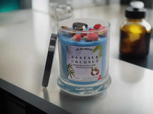 Load image into Gallery viewer, Santal Coconut Scented Soy Wax Candle Natural 100% Hand Poured Soy Wax Candle
