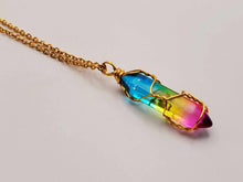 Load image into Gallery viewer, Mermaid Magic Crystal Point Necklace - Daily Necklace Perfect Gift for Her or Him
