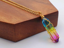 Load image into Gallery viewer, Mermaid Magic Crystal Point Necklace - Daily Necklace Perfect Gift for Her or Him
