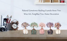 Load image into Gallery viewer, Green Aventurine Feng Shui Crystal tree
