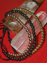 Load image into Gallery viewer, Elegant Trio: 3 PCS Bundle Hematite Bracelet Set in Rose Gold, Silver, and Gold
