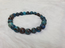 Load image into Gallery viewer, Stunning Phoenix Chrysocolla Bracelets 8mm For empowerment, communication courage
