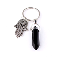 Load image into Gallery viewer, Natural Healing Stone Keychain For Protection
