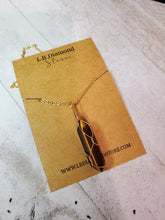 Load image into Gallery viewer, Crystal Necklace Gold Wire Wrapped Tiger&#39;s Eye Healing Crystal
