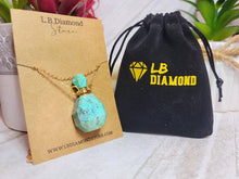 Load image into Gallery viewer, Perfume Bottle Crystal Tianhe Necklace Handmade, Genuine Stone
