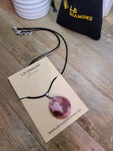 Load image into Gallery viewer, Crystal Necklace Silver Leather Carnelian Irregular Stone Healing Crystal Necklace
