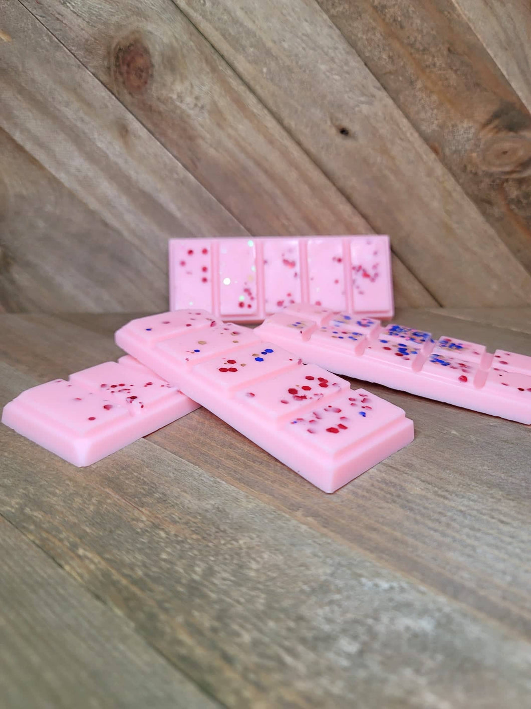 2 PCS Handmade Wax Melt Snap Bars Pink Crystal Scents Highly Scented