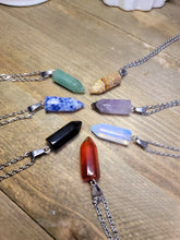 Load image into Gallery viewer, Natural Handmade Point Necklace Manifestation Crystals
