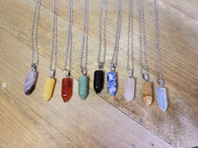 Load image into Gallery viewer, Natural Handmade Point Necklace Manifestation Crystals
