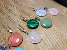 Load image into Gallery viewer, Natural Handmade Crystal Necklace Amethyst, Rose quartz, Green aventurine, Opal, Malachite, Blue soladite
