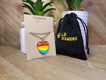 Load image into Gallery viewer, LGBTQ Necklace - Queer / Gay Pride Jewelry - Gender and Sexual Identity Charm Necklace
