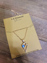 Load image into Gallery viewer, Evil Eye Necklace Blue Evil Eye Blue Eye Necklace • Gift for Her • Thunder Necklace
