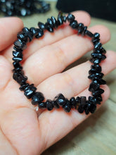 Load image into Gallery viewer, Snowflake Obsidian Healing Bracelet Chip Bracelet Handmade
