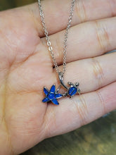 Load image into Gallery viewer, Trendy Star Turtle Necklace Silver tone Gift for her
