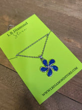 Load image into Gallery viewer, Cute Flower  Dainty Necklace - gift for her Silver Tone
