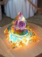 Load image into Gallery viewer, Orgone Pyramid, Amethyst  Orgonite
