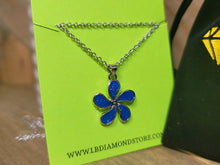 Load image into Gallery viewer, Cute Flower  Dainty Necklace - gift for her Silver Tone
