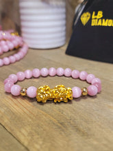 Load image into Gallery viewer, Pink Cat Eye Feng Shui Stretch Bracelet | 8mm Beaded Gift for Her
