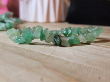 Load image into Gallery viewer, Green Aventurine Chip Bracelet Handmade Genuine Crystal Stretch  Bracelet
