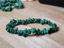 Load image into Gallery viewer, Malachite Bracelet Handmade Genuine Crystal Stretch  Bracelet
