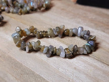 Load image into Gallery viewer, labradorite Bracelet Handmade Genuine Crystal Stretch  Bracelet
