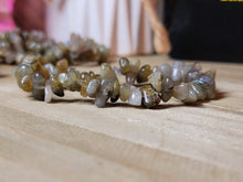 Load image into Gallery viewer, labradorite Bracelet Handmade Genuine Crystal Stretch  Bracelet
