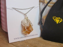 Load image into Gallery viewer, Natural Handmade Crystal Necklace Silver Raw Citrine Necklace
