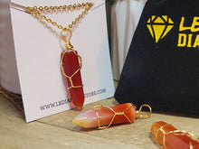 Load image into Gallery viewer, Natural Handmade Crystal Necklace Wired Wrapped
