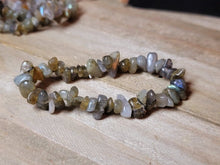 Load image into Gallery viewer, labradorite Bracelet Handmade Genuine Crystal Stretch  Bracelet
