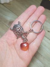 Load image into Gallery viewer, Carnelian Natural Healing Stone Keychain For Protection
