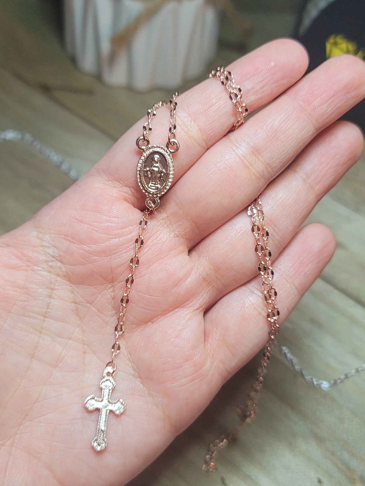 Pearl Rosary Necklace, Gold Rosary Necklaces ,catholic Jewelry Plain Cross  Confirmation Anniversary Gift, Miraculous, Dainty Necklace , Gold - Etsy |  Sieraden, Sieraden ideeën, Gouden ketting