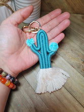 Load image into Gallery viewer, Macrame Cute Captus  Bohemian Handmade | Tiny Keyring| Bag Accessories | Gift Idea
