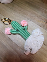 Load image into Gallery viewer, Macrame Cute Captus  Bohemian Handmade | Tiny Keyring| Bag Accessories | Gift Idea
