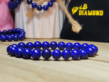 Load image into Gallery viewer, Natural Lapis Lazuli Bracelet- 8mm stretch bracelet
